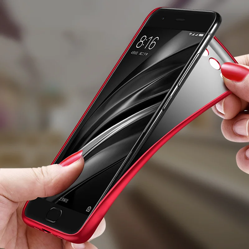 Роскошный телефон чехол для Xiaomi mi6 MI5 Mi 5S Чехол Мягкий ТПУ Силиконовая матовая