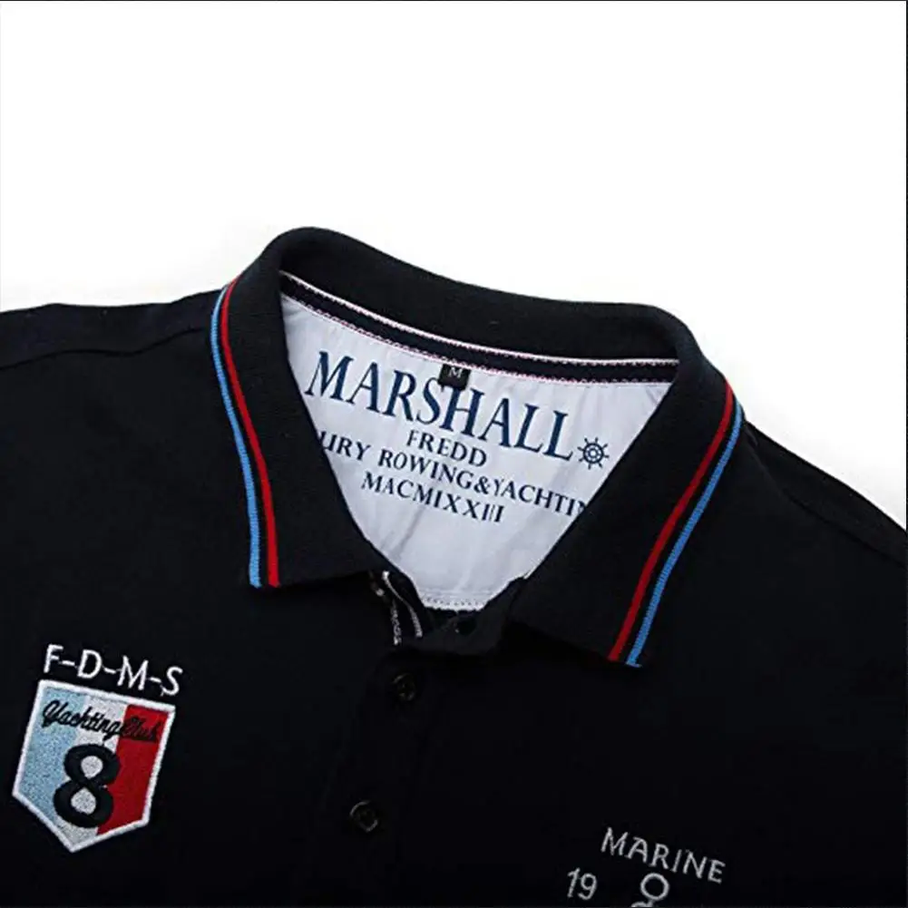 Мужские классические футболки для гольфа с коротким рукавом из 100% хлопка