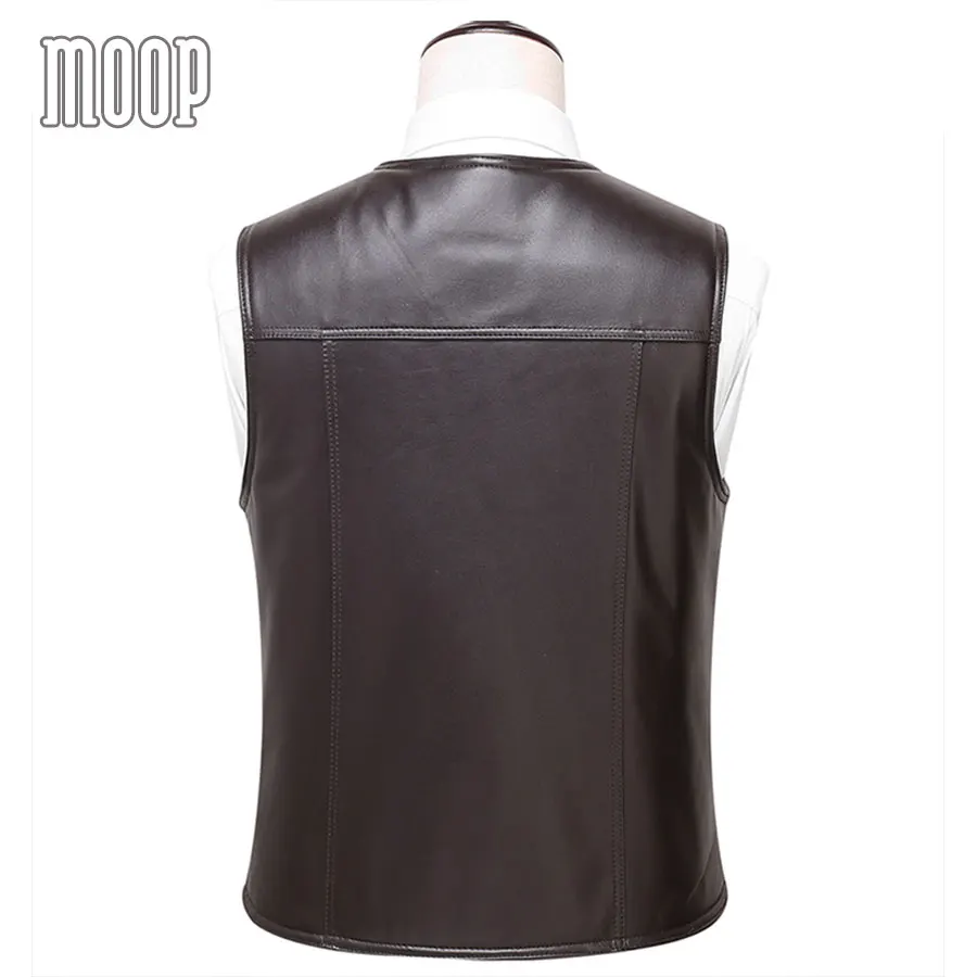 Жилет мужской из натуральной кожи 100% ягненка на флисе|jacket casual|jacket fashion for menjacket shoes |