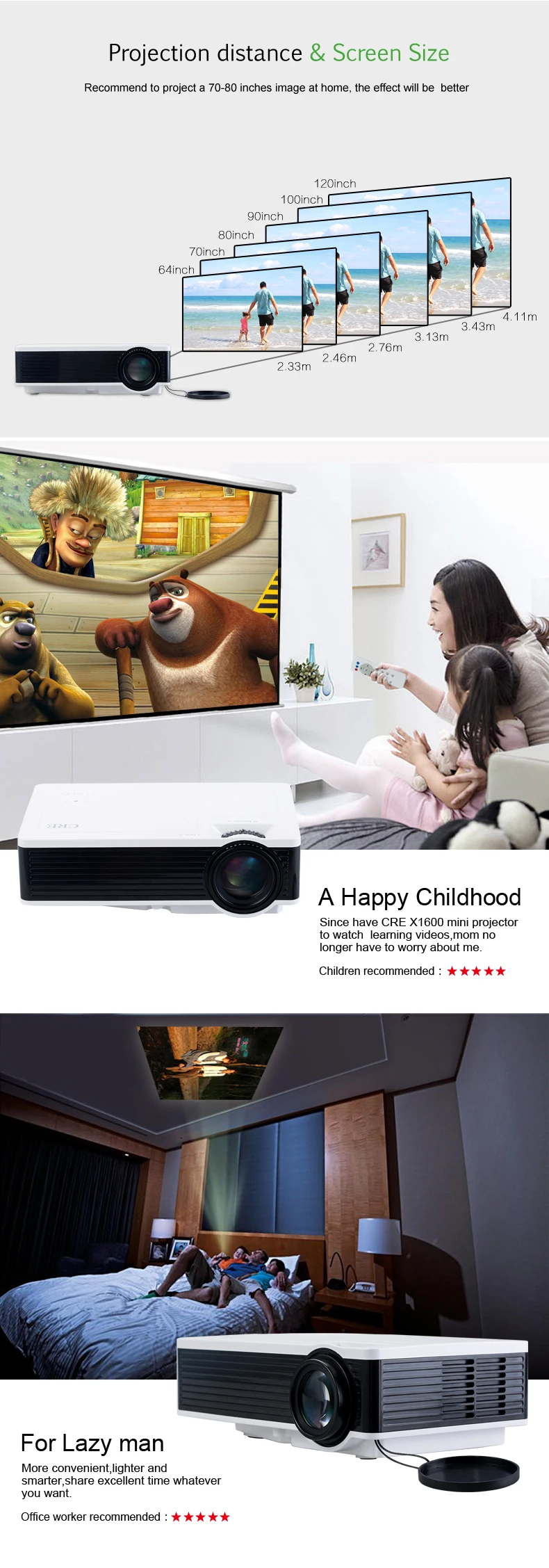 Светодиодный мини HD lcd проектор с поддержкой 1080p android wifi проектор для смартфона, телевизора, ноутбука wifi projeyector