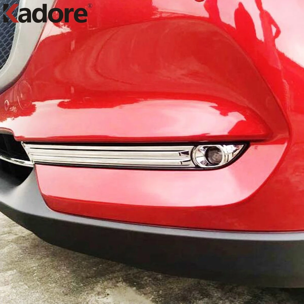 Для Mazda CX5 CX 5 KF 2017 2018 2019 Хромированная передняя противотуманная фара крышка