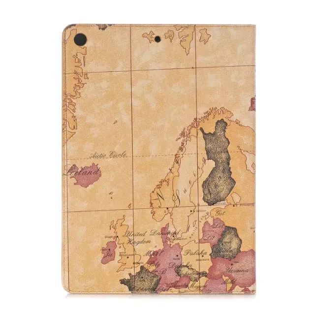 Модный чехол-подставка из искусственной кожи с картой для Apple новый ipad 2018 2017 9 7