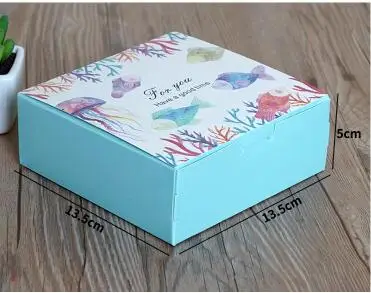 10 шт./лот маленькая коробка для пирожных Подарочная капкейков сладких макарон