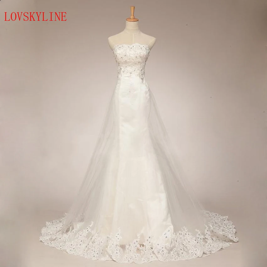 

female satin sexy slim fish tail wedding dress top tube small train bandage dress