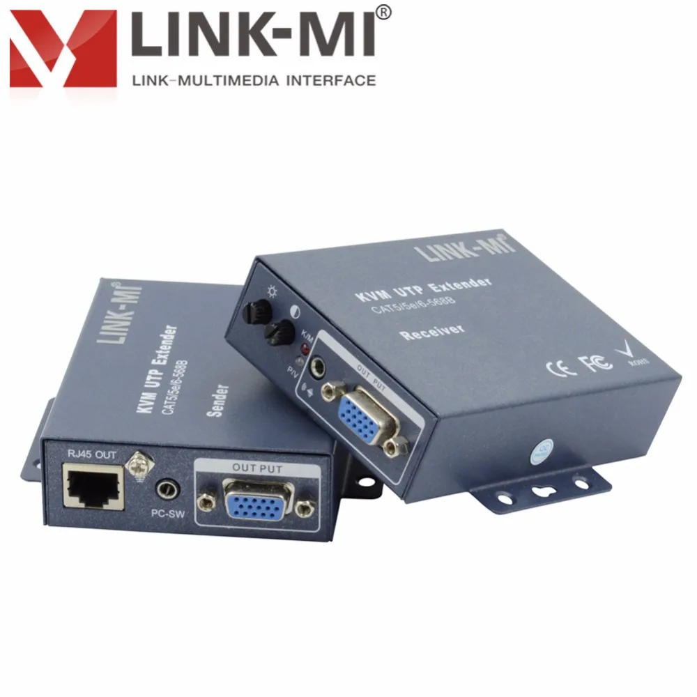 LINK-MI K101TR PS/2 KVM расширитель передатчик и приемник расширение VGA видео USB сигнала по