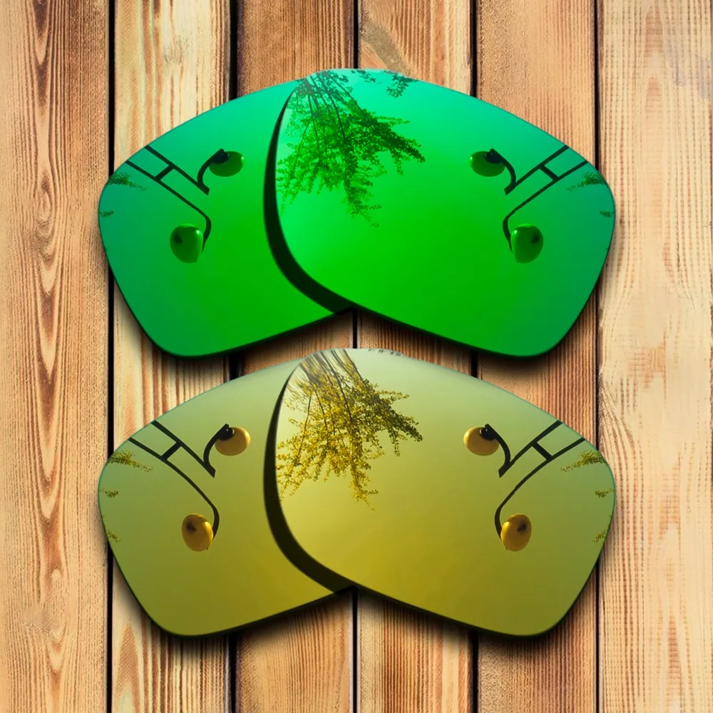 2 Pairs 100% Precisely Cut Polarized Replacement Lenses for Oakley Holbrook OO9102 Sunglass - Many Colors