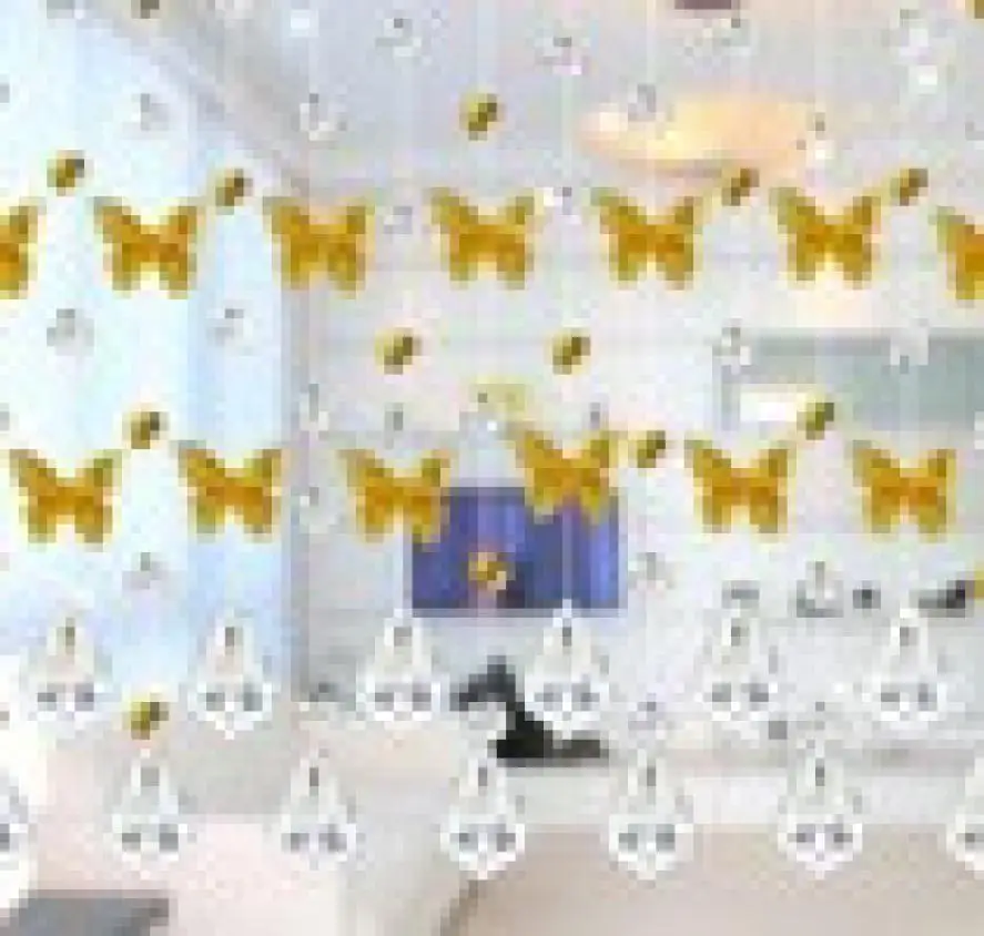 2018 Хрустальная стеклянная занавеска из бисера Роскошная гостиная спальня