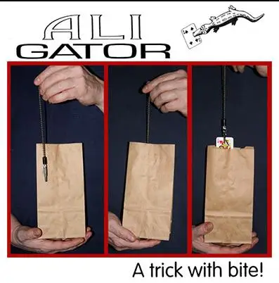 Ali Gator от Chazpro Gimmick - Magic трюки карта магия закрыть реквизит для сцены Mentalism иллюзии