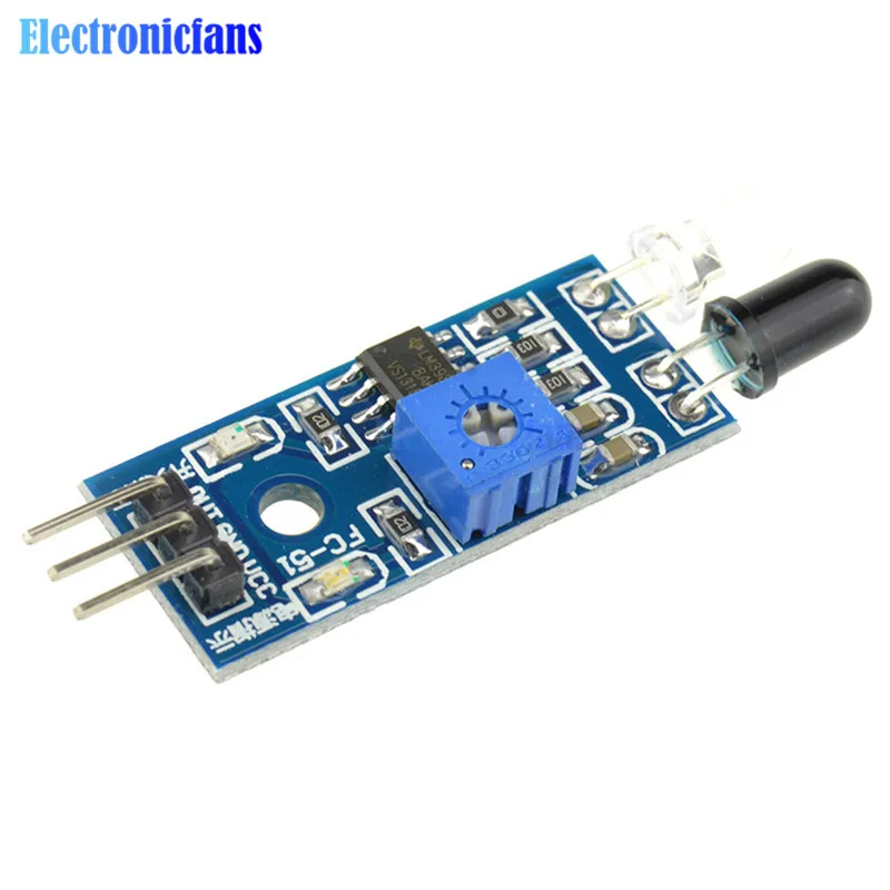 Умный модуль инфракрасного датчика обхода препятствий для автомобиля