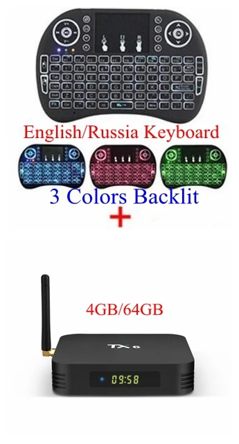 4GB 64GB I8 Backlit TX6 Android 9,0 Smart tv BOX 4 ГБ 32 ГБ 64 Гб Allwinner H6 четырехъядерный 2,4G/5G двойной Wifi BT 4,1 телеприставка 4K HD H.265 медиаплеер - Цвет: 4GB 64GB I8 Backlit