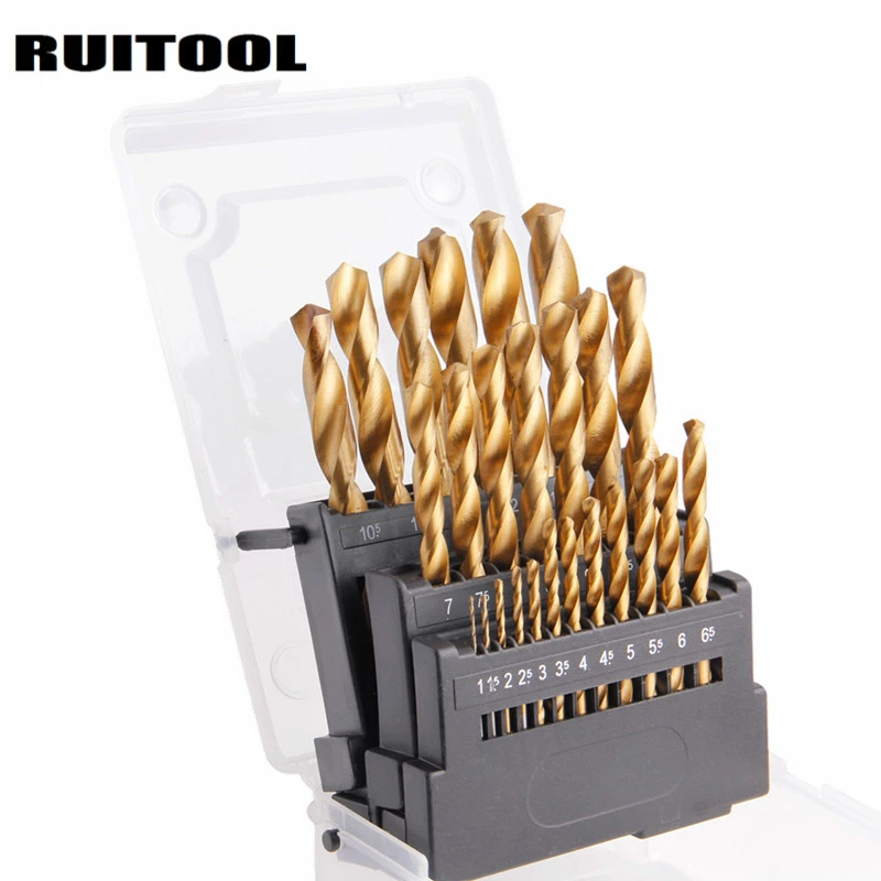 Набор сверл по дереву 1 13 мм 25 шт.|drill bit titanium|drill hsspower tools |