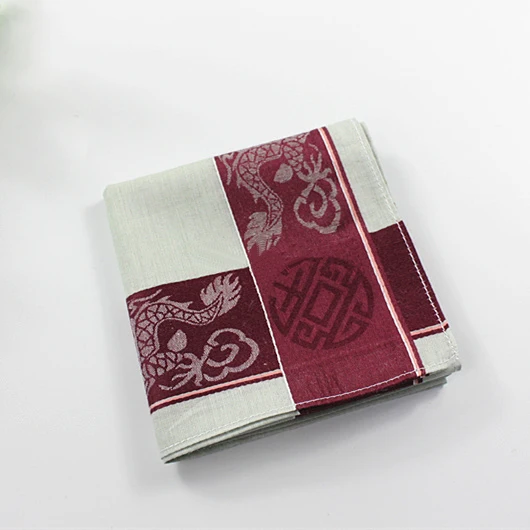 Мужской платок с драконом тканый хлопок 100% Hankies модная Подарочная коробка размер