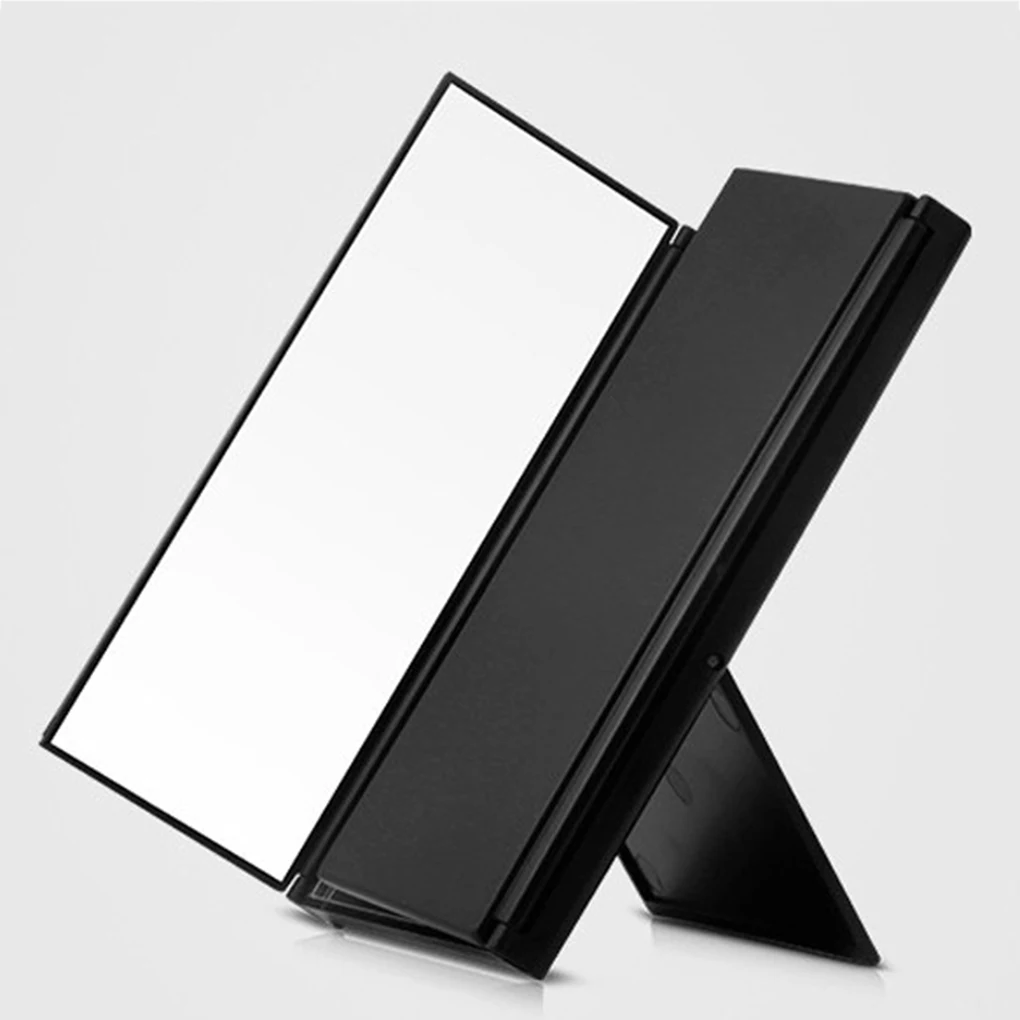 Портативные компактные карманные зеркала для путешествий складные макияжа в три