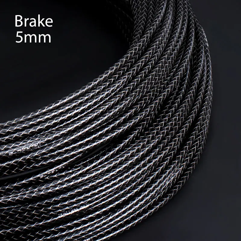 Brake Black 3 м 5 мм Велосипедный тормозной кабель для горного велосипеда, сменный корпус переключателя, велосипедные кабели, ткацкая линия, Трубная трубка, сменный провод - Цвет: Brake Black