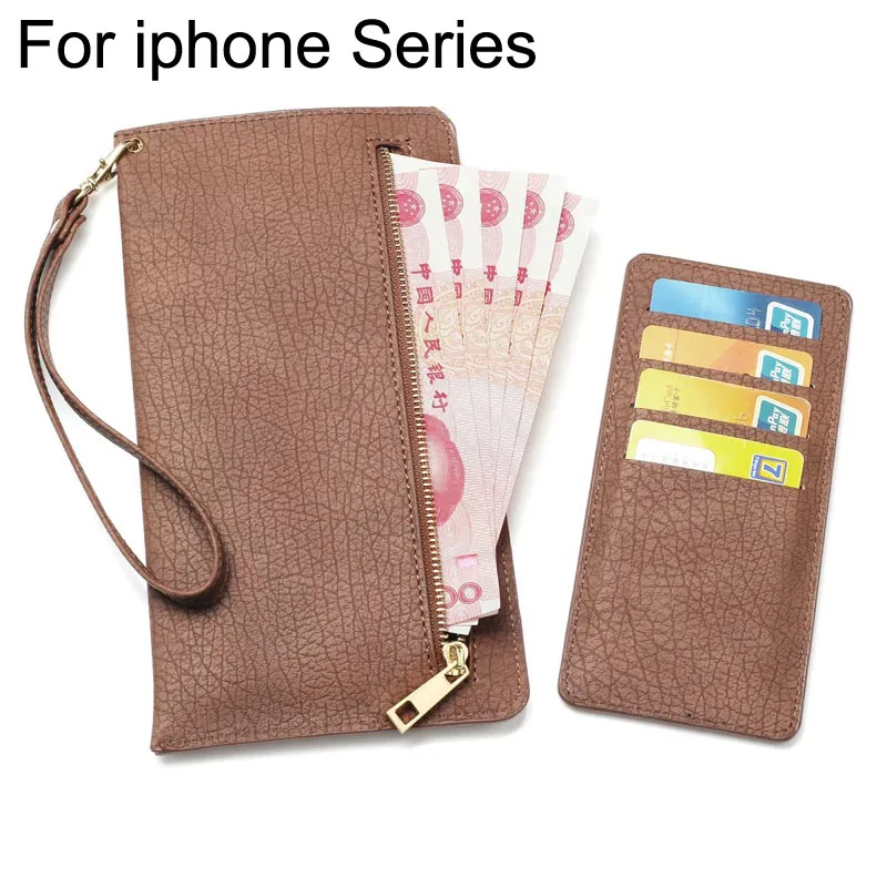Роскошный кошелек на молнии, сумочка для iphone 3g, 4S, 5S из искусственной кожи, чехол для телефона, чехлы для iphone 6, 6s plus, 7, 7 plus, 6,3 дюймов