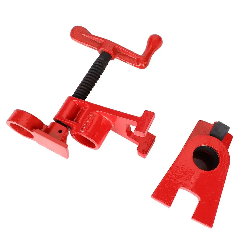 4 Set 3/4 Quick Release Heavy Duty Wide Base Iron Wood Metal Clamp Set Woodworking Workbench
