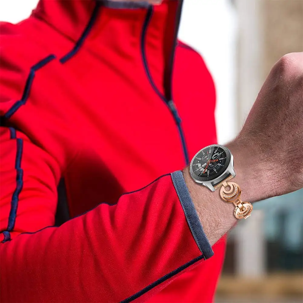 Ремешок из нержавеющей стали для Samsung Galaxy Watch 46 мм Gear S3 Frontier металлический