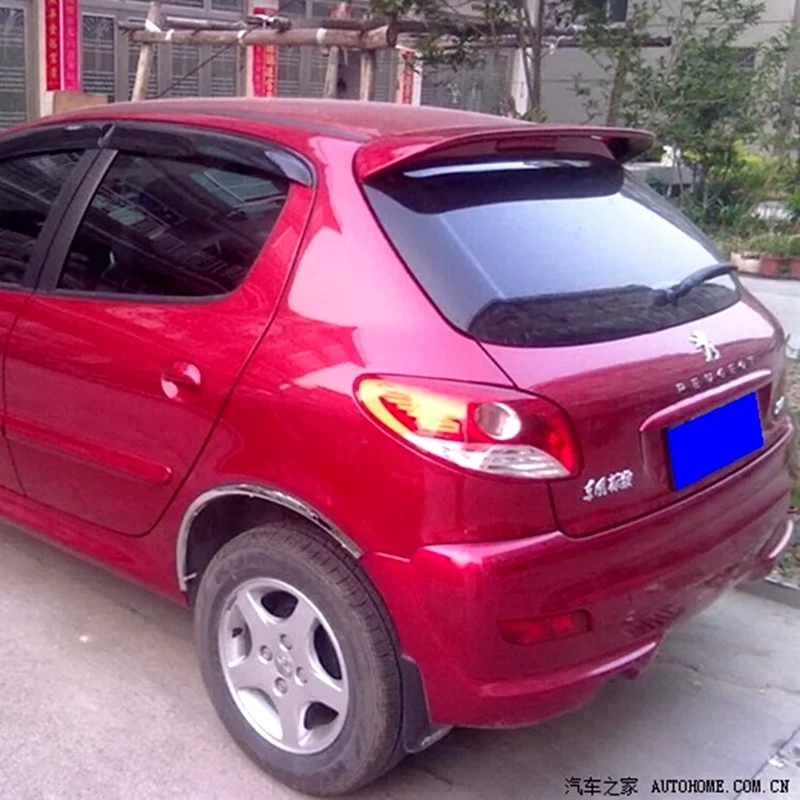 Спойлер заднего крыла из АБС пластика для Peugeot 206 2006 2013 высокого качества праймер
