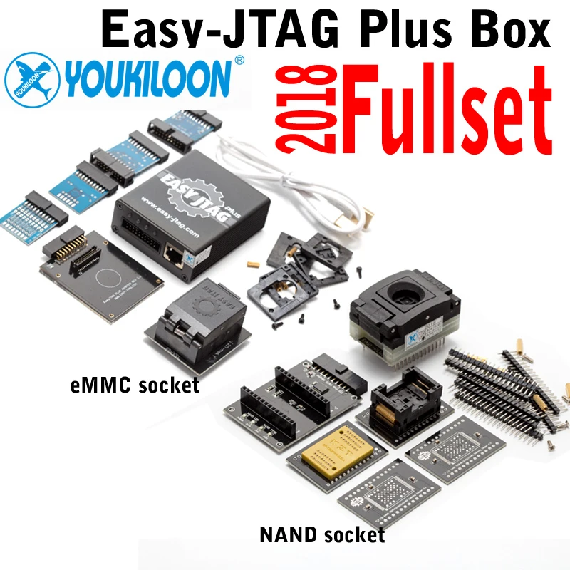 YOUKILOON новая оригинальная коробка Easy JTAG Plus Полный комплект eMMC розетка NAND|Наборы