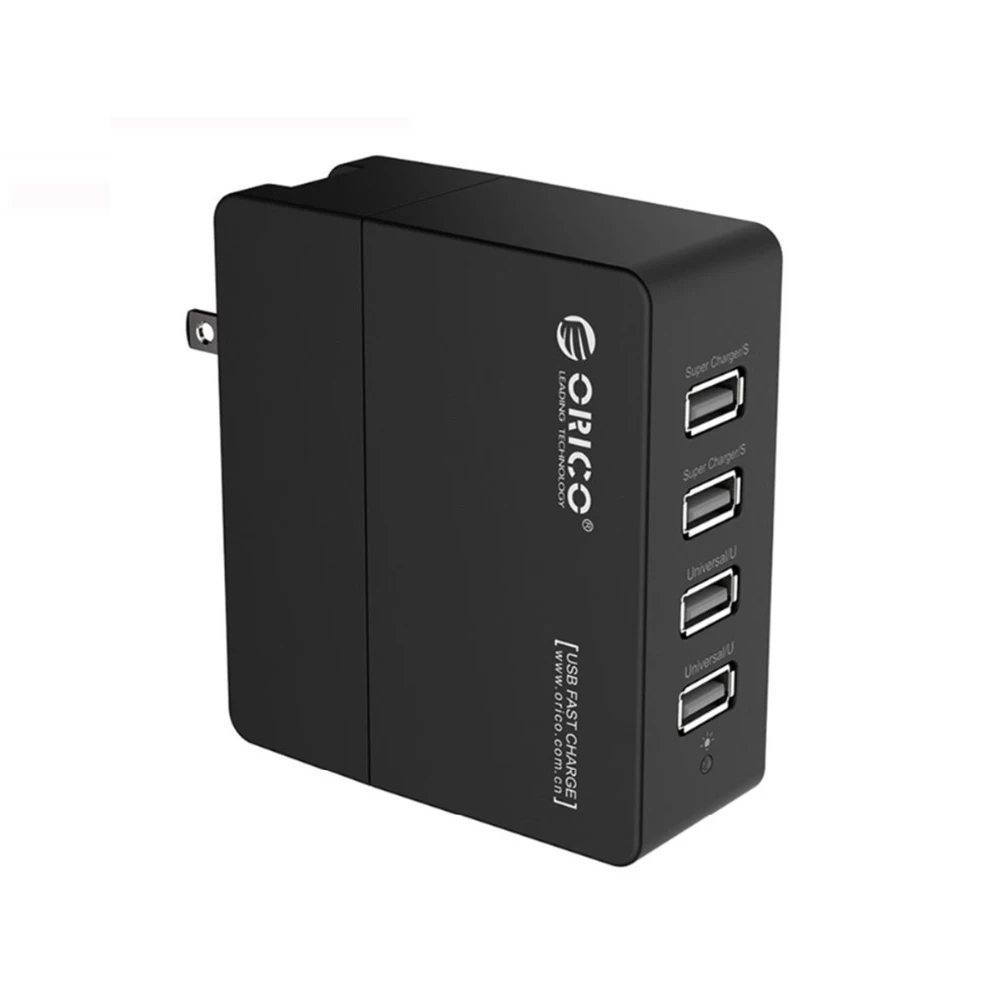 Зарядное устройство ORICO с 4 портами USB вилка стандарта США дорожное настенное