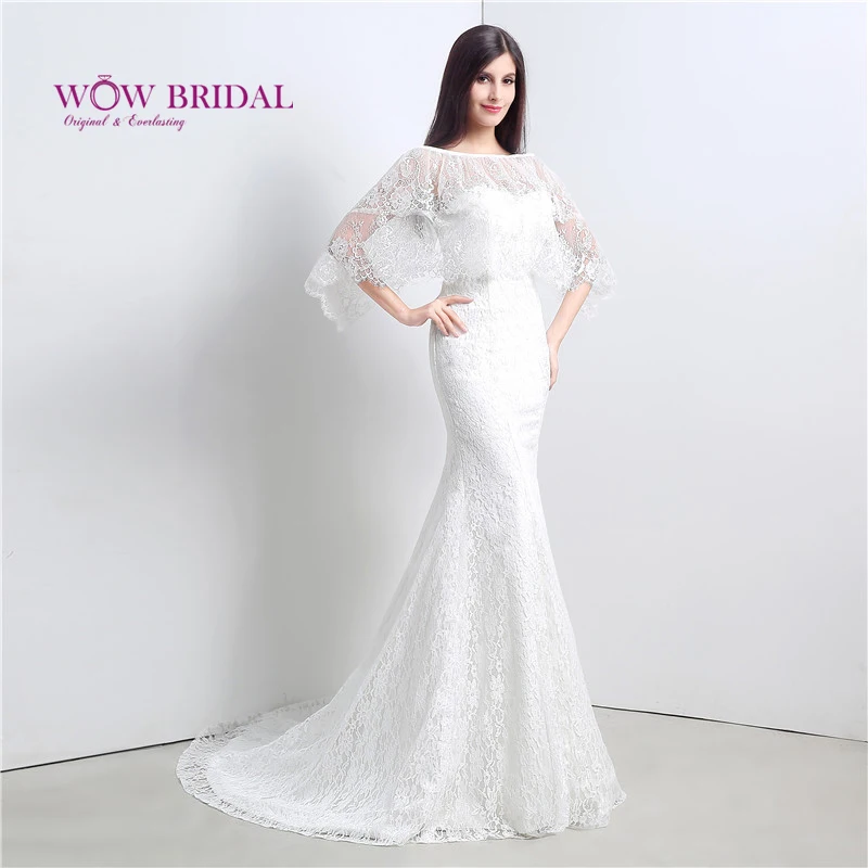 Wowbridal изящное кружевное свадебное платье с курткой 2021 милое Тюлевое открытой