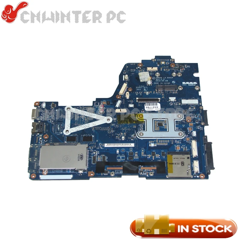 Материнская плата NOKOTION K000104420 для ноутбука Toshiba Satellite A660 A665 материнская NWQAA LA 6062P HM55