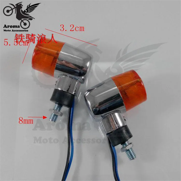 

2 pcs/pair pro Motorcycle Turn Signals Light For Honda suzuki Accessories LED Lights Indicators Flasher motorbike motocross ATV