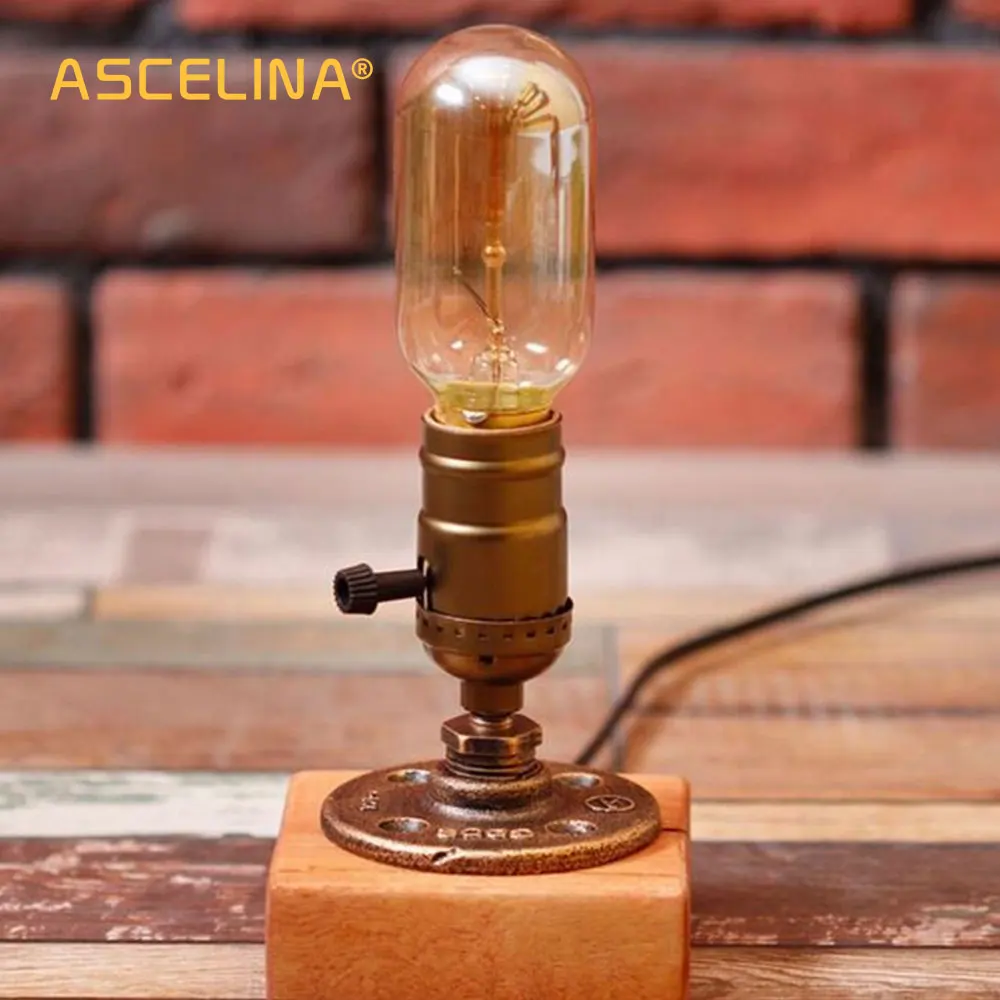 Винтажная настольная лампа в стиле ретро для кофейни 40 Вт 220 В|desk light|desk lamplight desk |