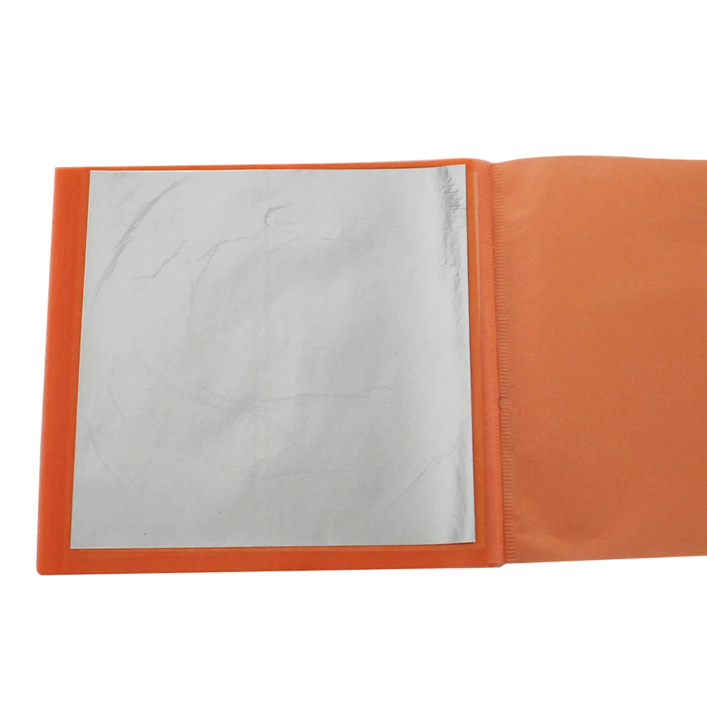 1 буклет имитация серебряного листа передача серебряных алюминиевых листов