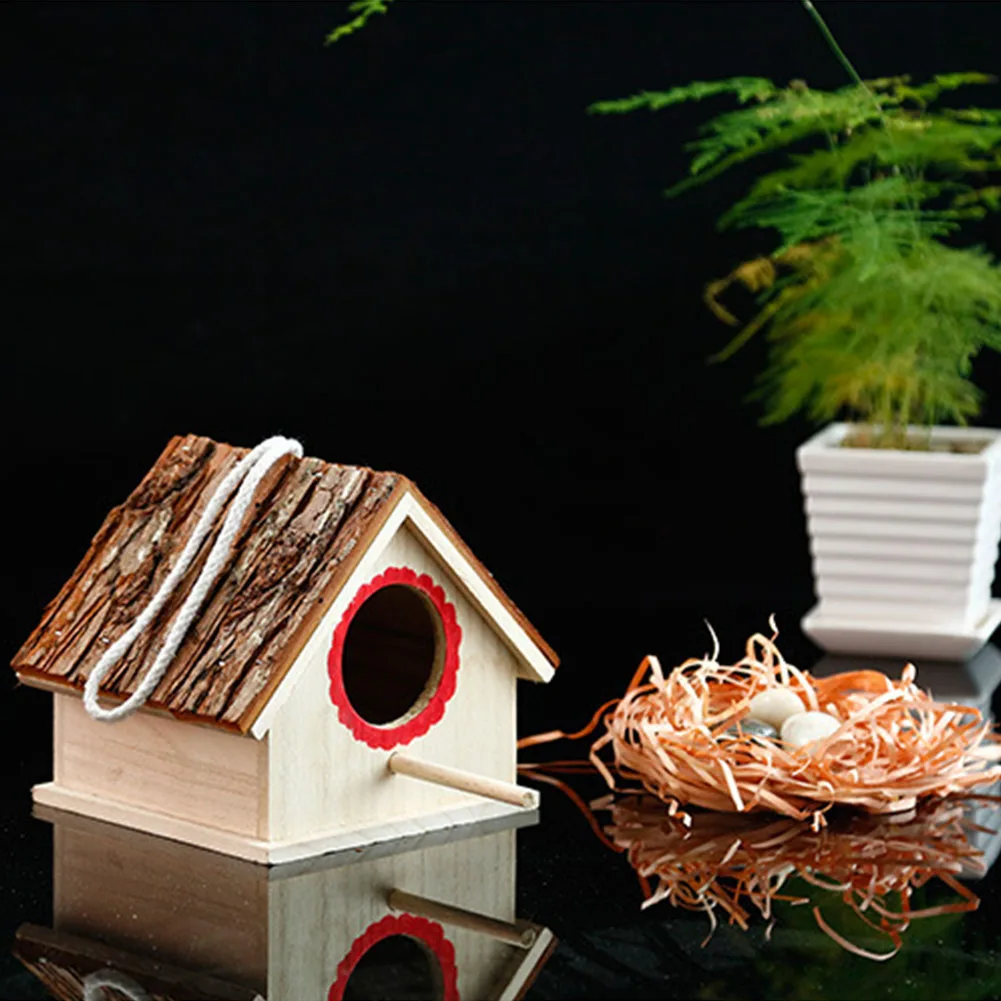 Имитация кора DIY экологичный для попугая домашний декор Птичье гнездо пеньковая