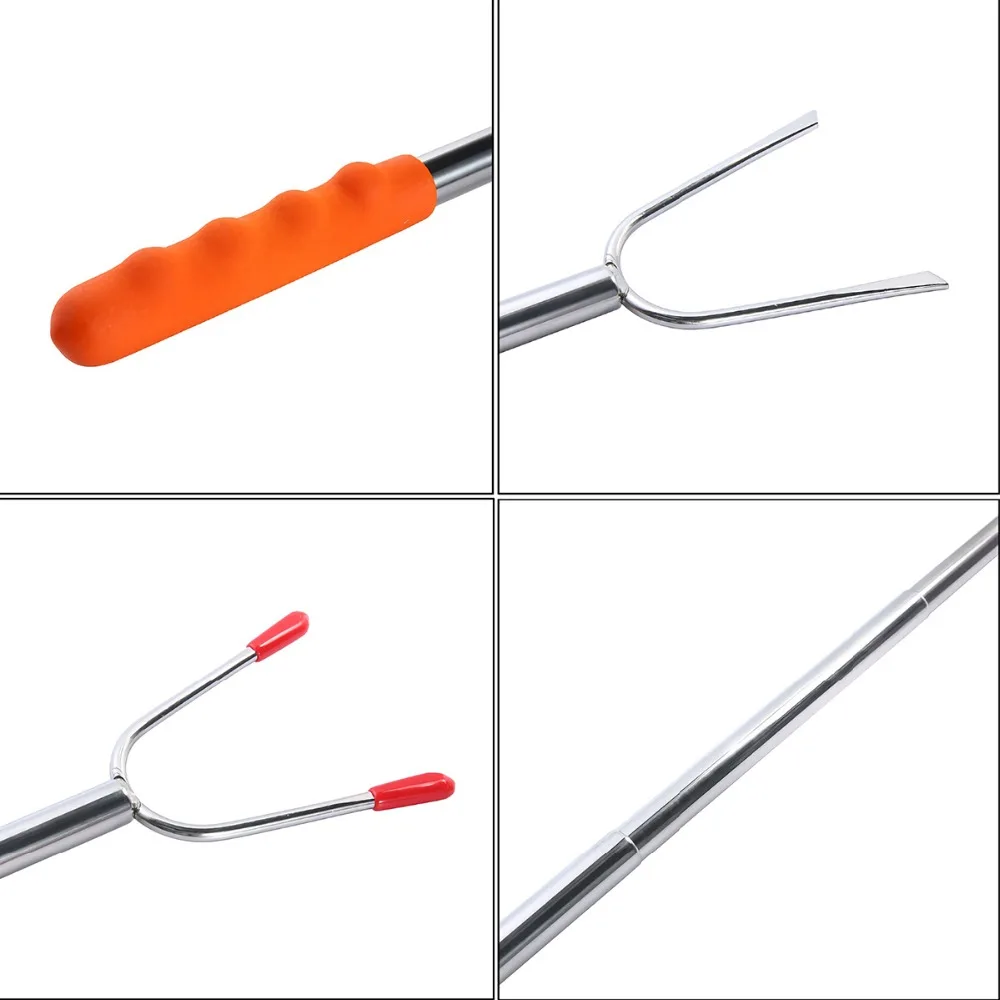 1 шт. палочки для запекания зефира телескопические шпажки из нержавеющей стали