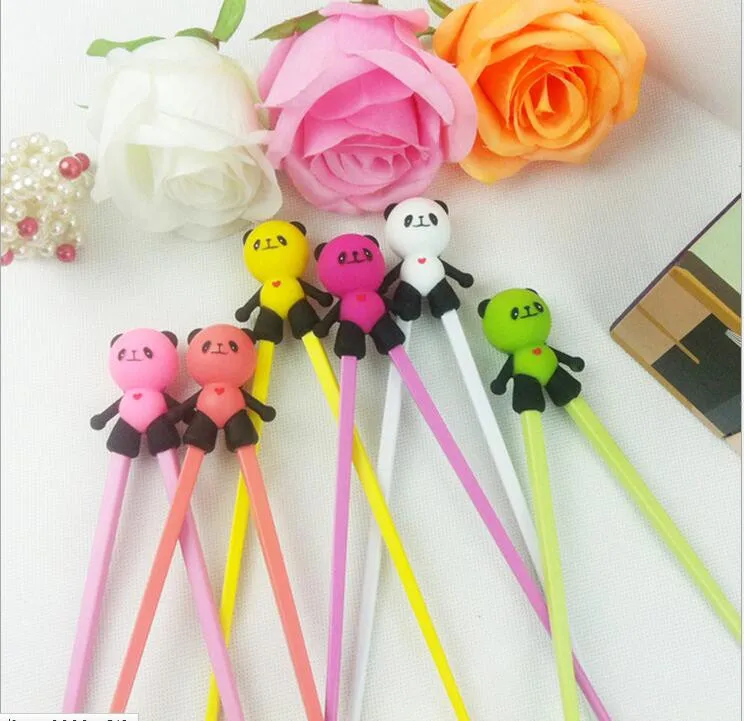 

wholesale 500 Pair Cute Panda Silicone Chopstick Chinese Chopstick Children Training Chopstick Length 18CM free shipping