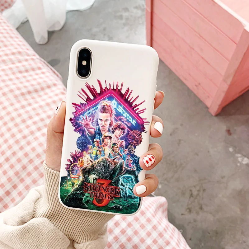Stranger things Сезон 3 Мягкий силиконовый чехол для мобильного телефона чехол для iPhone 11 pro max X XR XS MAX 6 7 8 plus 5 5S 6s se