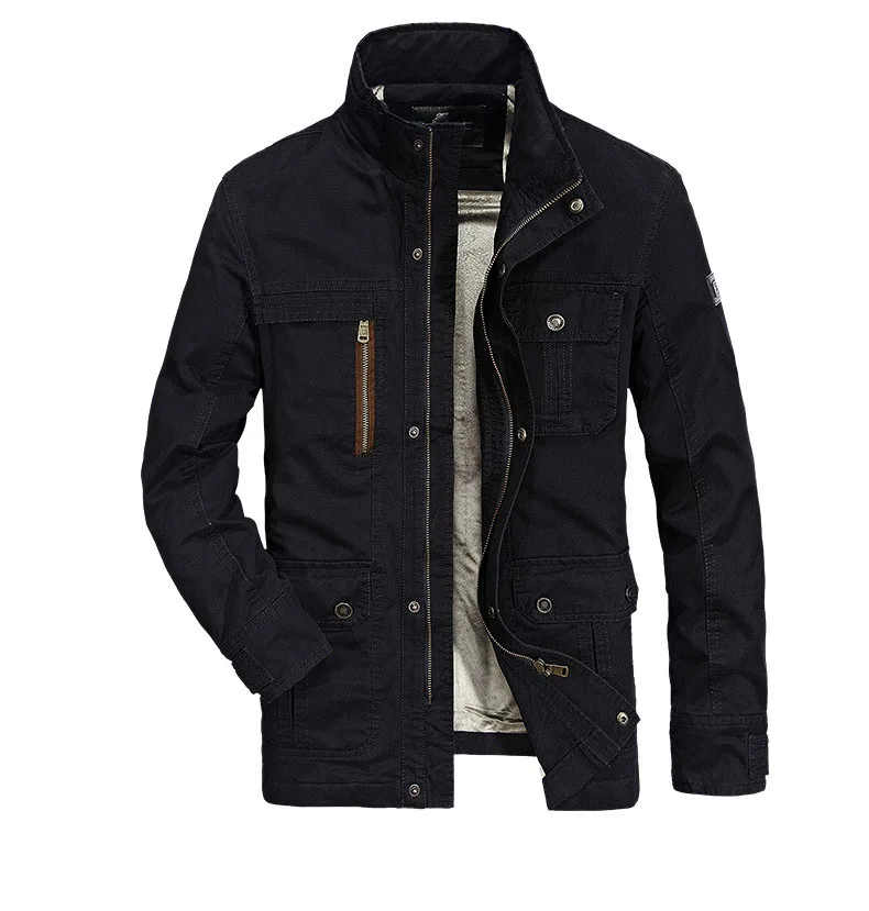 AFS JEEP куртка брендовая одежда Jaqueta Masculina армейская ветровка Casaco Masculino военные мужские куртки пальто 143z - Цвет: black