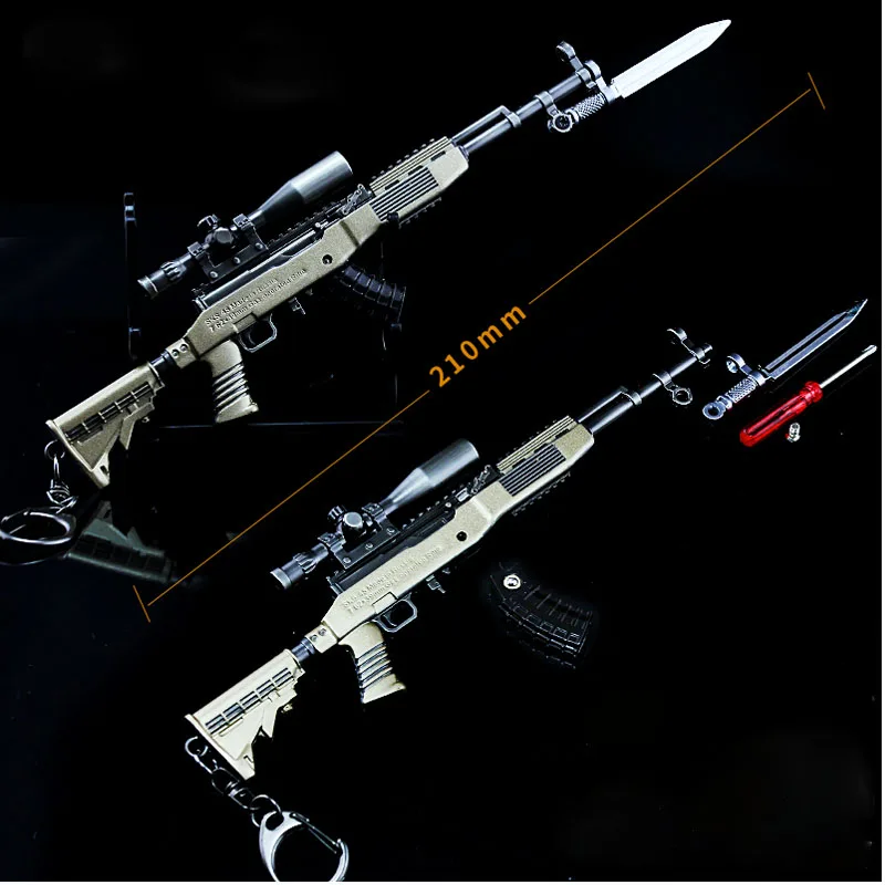 1 шт. AWM модель пистолеты мини литья под давлением PUBG металлический пистолет