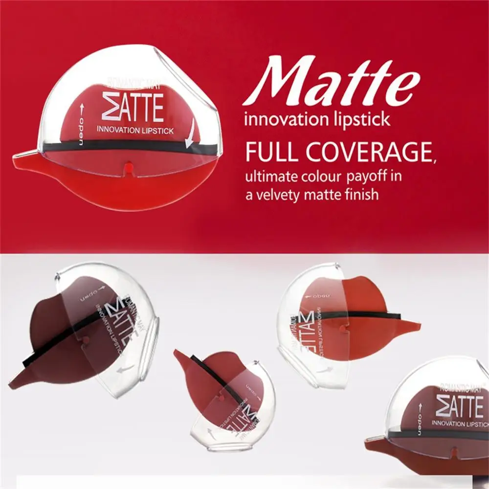 Женская красота макияж 6 цветов ленивая губная помада для губ не витражная