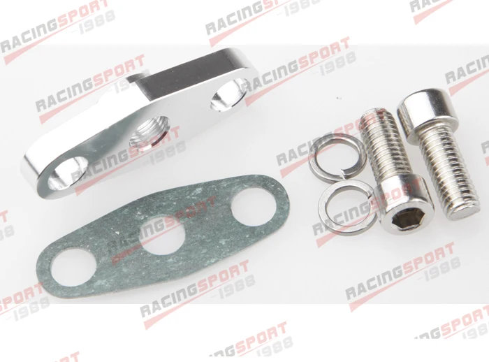 1/4&quot NPT Femal Turbo Oil Feed Flange Adaptor Kit T3 T3/T4 T04 silver | Автомобили и мотоциклы