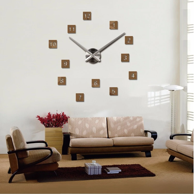 Новые горячие продажи 3d большие настенные часы diy reloj de pared современный дизайн horloge