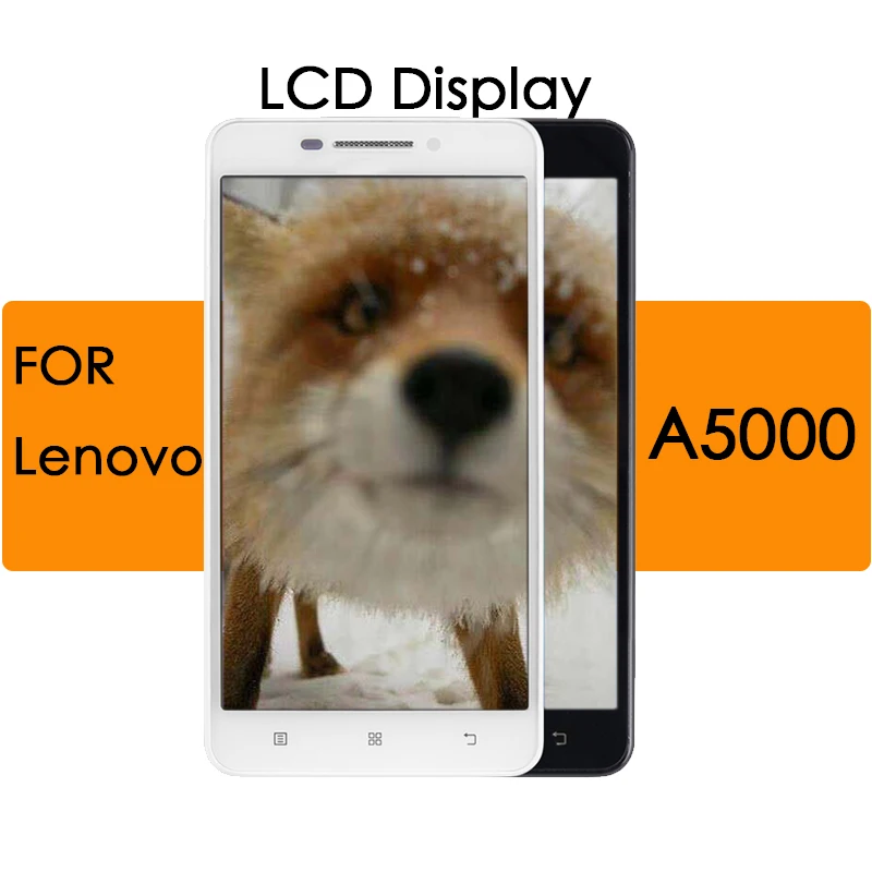 ЖК-дисплей в сборе с сенсорным экраном и рамкой для lenovo A5000 дисплей Запчасти авто |