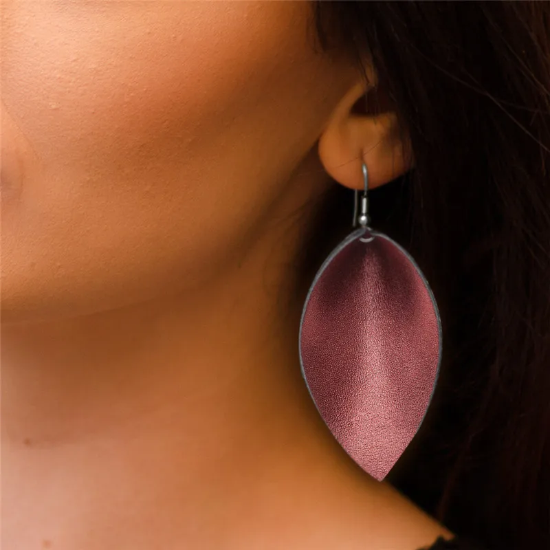 Женские серьги в форме листа LASPERAL винтажные золотые стиле бохо модные ювелирные