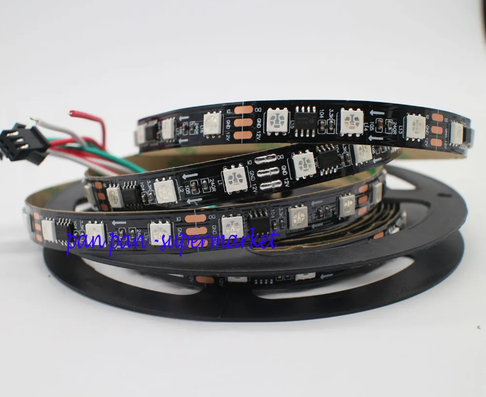 WS2811 5050 5 м 300 светодиодов красный зелёный Синий Светодиодная лента Адресуемая DC12V