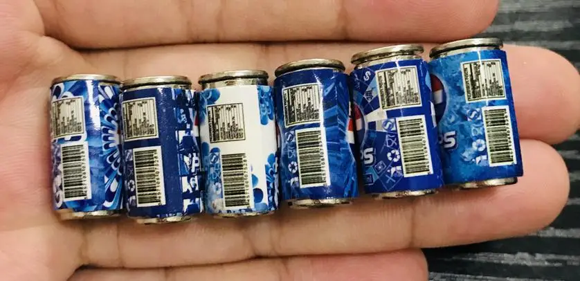 6pcs blue 1:12 миниатюрная кукольная мебель миниатюрный стакан морозильник мини-холодильник для холодильника для кукольного домика Декор ролевые игрушки - Цвет: 6pcs blue
