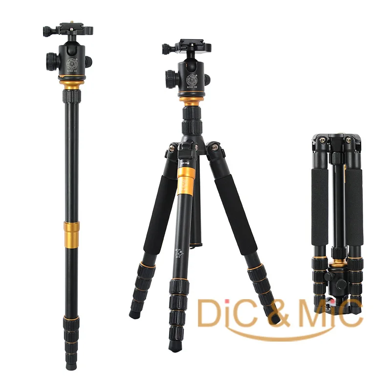 DHL Q666 Pro QZSD-02 Professional Photographic Portable Tripod &amp Monopod Set For Digital SLR Camera Only 35cm Load Bearing 15Kg |