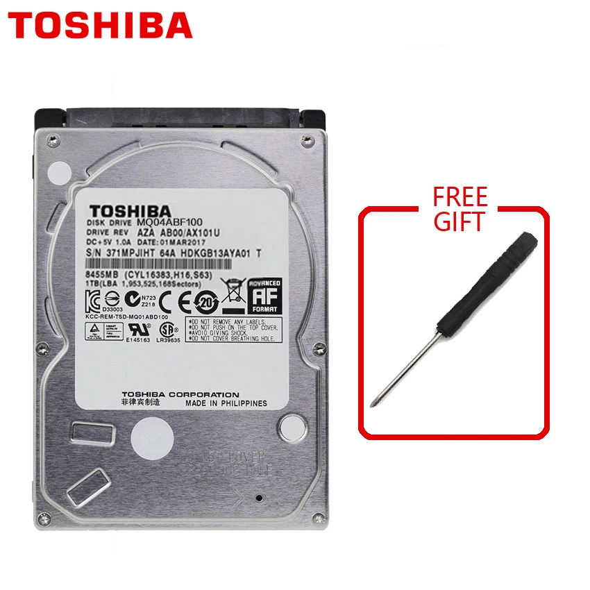 Жесткий Диск TOSHIBA для ноутбука 1 ТБ жесткий диск HDD 1000 ГБ 2 5 дюйма 7 мм толщина