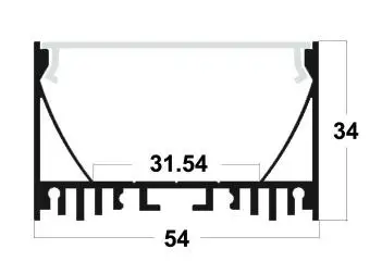 20 м/лот 1 м поверхностного монтажа экструзии для потолка и стены доступны