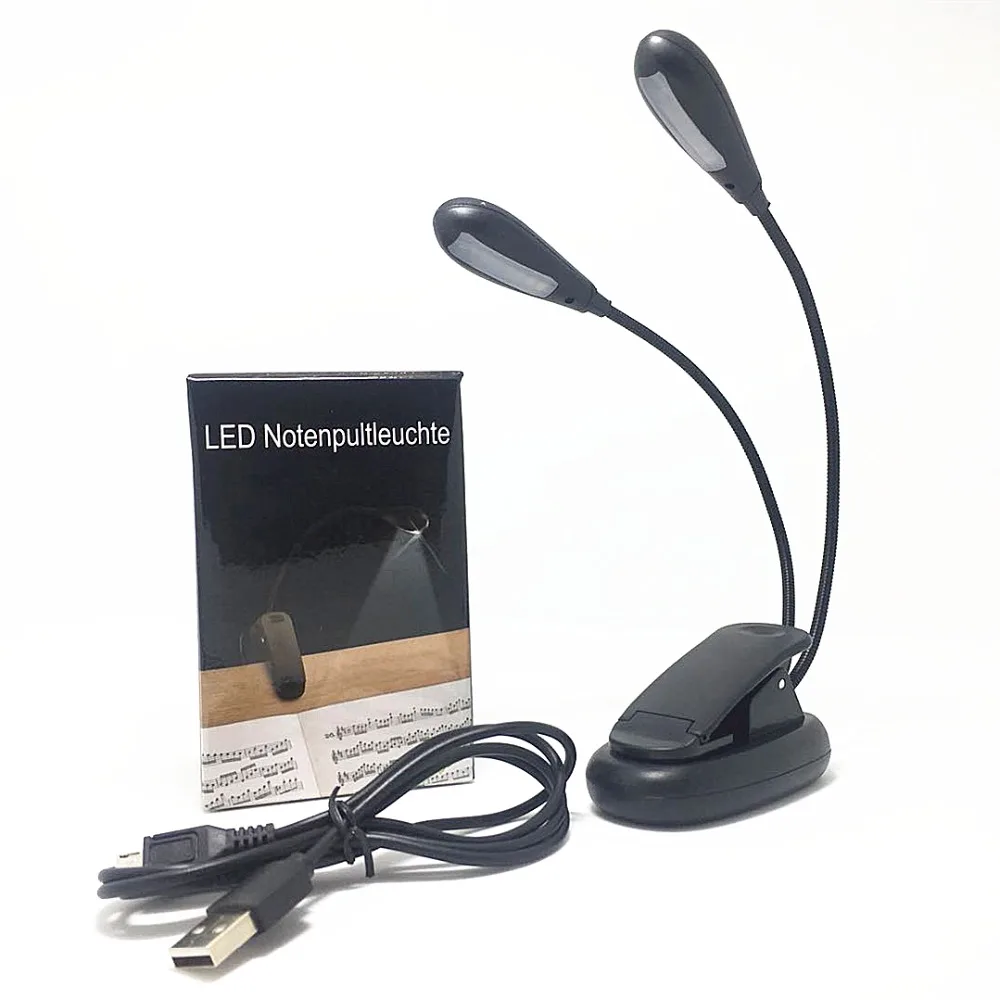 Двухголовые подзаряжаемые светодиоды держатель для сотового телефона с