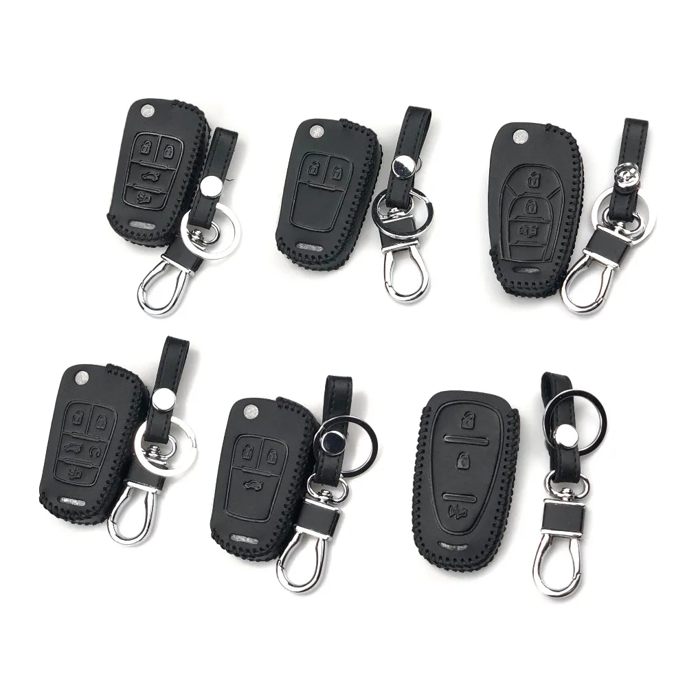 Кожаный чехол для ключей с дистанционным управлением брелок Chevrolet Cruze Captiva Matiz TRAX