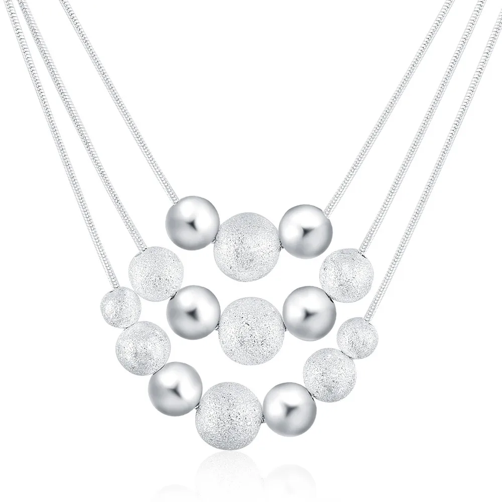 Оптовая продажа очаровательное серебряное ожерелье ювелирные изделия кристалл