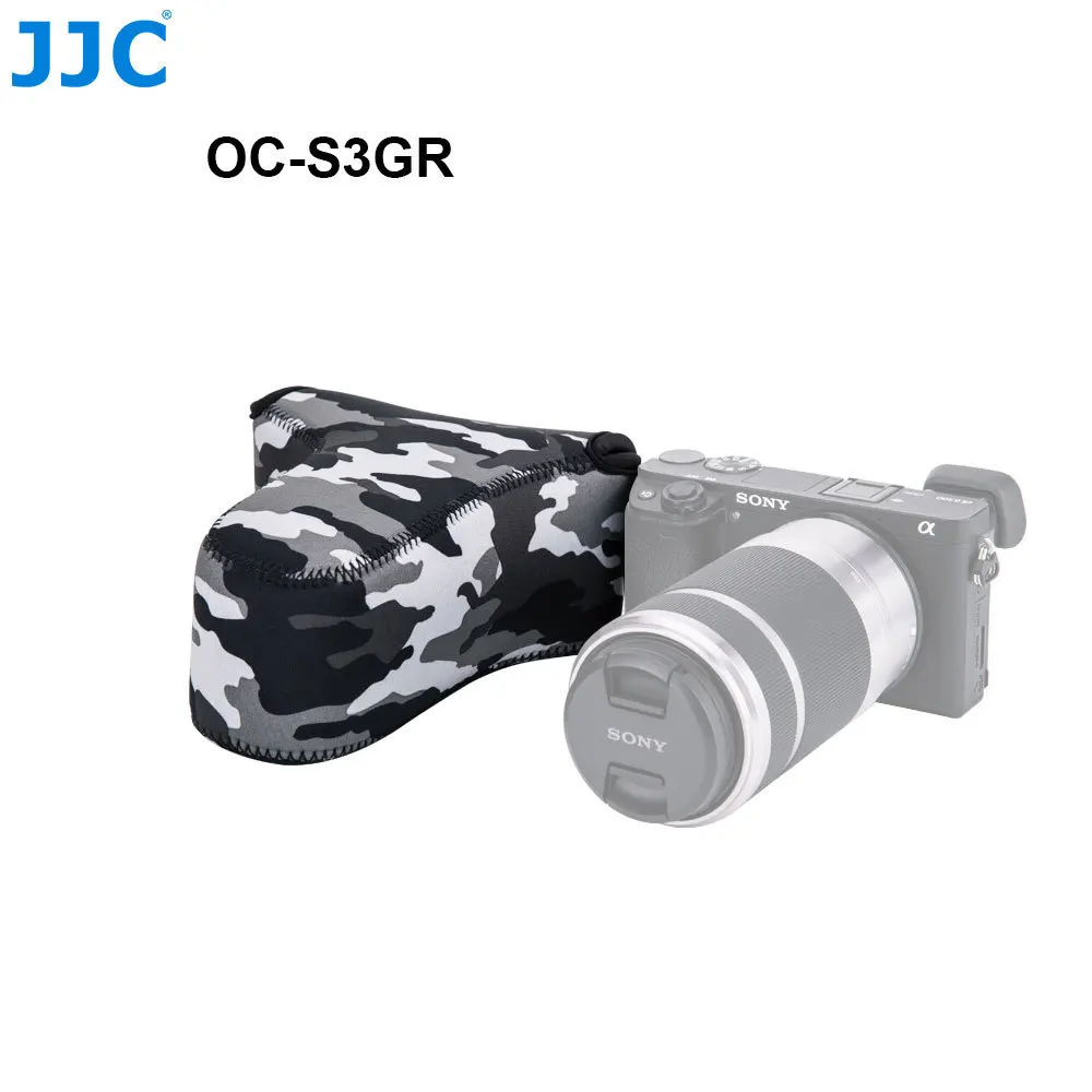 OC-S3GR JJC мягкая беззеркальная камера чехол Мини-Чехол красочный маленький чехол для зеркальной фотокамеры s m l сумка для sony Olympus samsung Nikon - Цвет: OC-S3GR