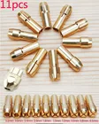 Бесплатная доставка, 11 штук, латунные цанговые мини-патроны Dremel, включая 0,50,81,01,21,51,82,02,43,0 мм